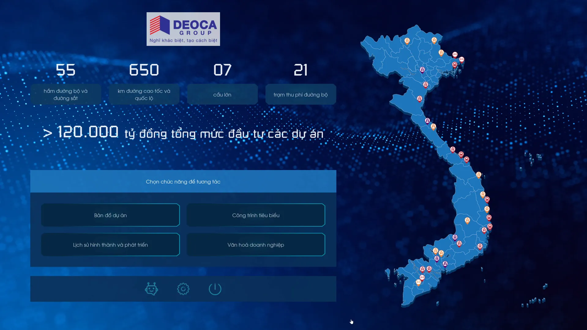 Giới thiệu Tập đoàn Đèo Cả - Interactive App